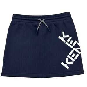 KENZO KIDS Girls Grey Logo Skirt 6 NWOT
